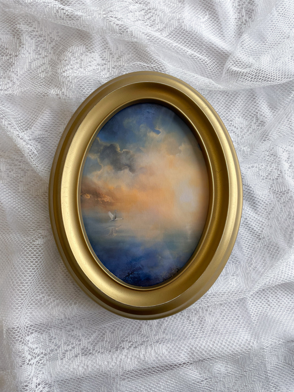 Between Worlds oval FRAMED PRINT