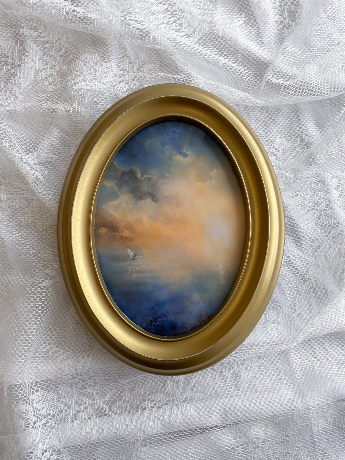 Between Worlds oval FRAMED PRINT