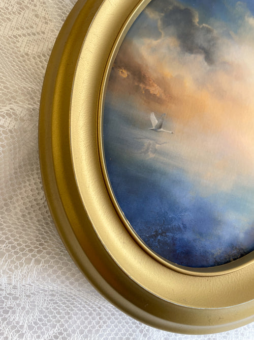 Between Worlds oval FRAMED PRINT