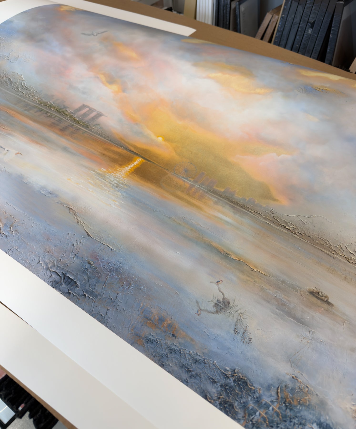 Details of the fine art print.