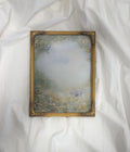 Blue Feathers FRAMED PRINT