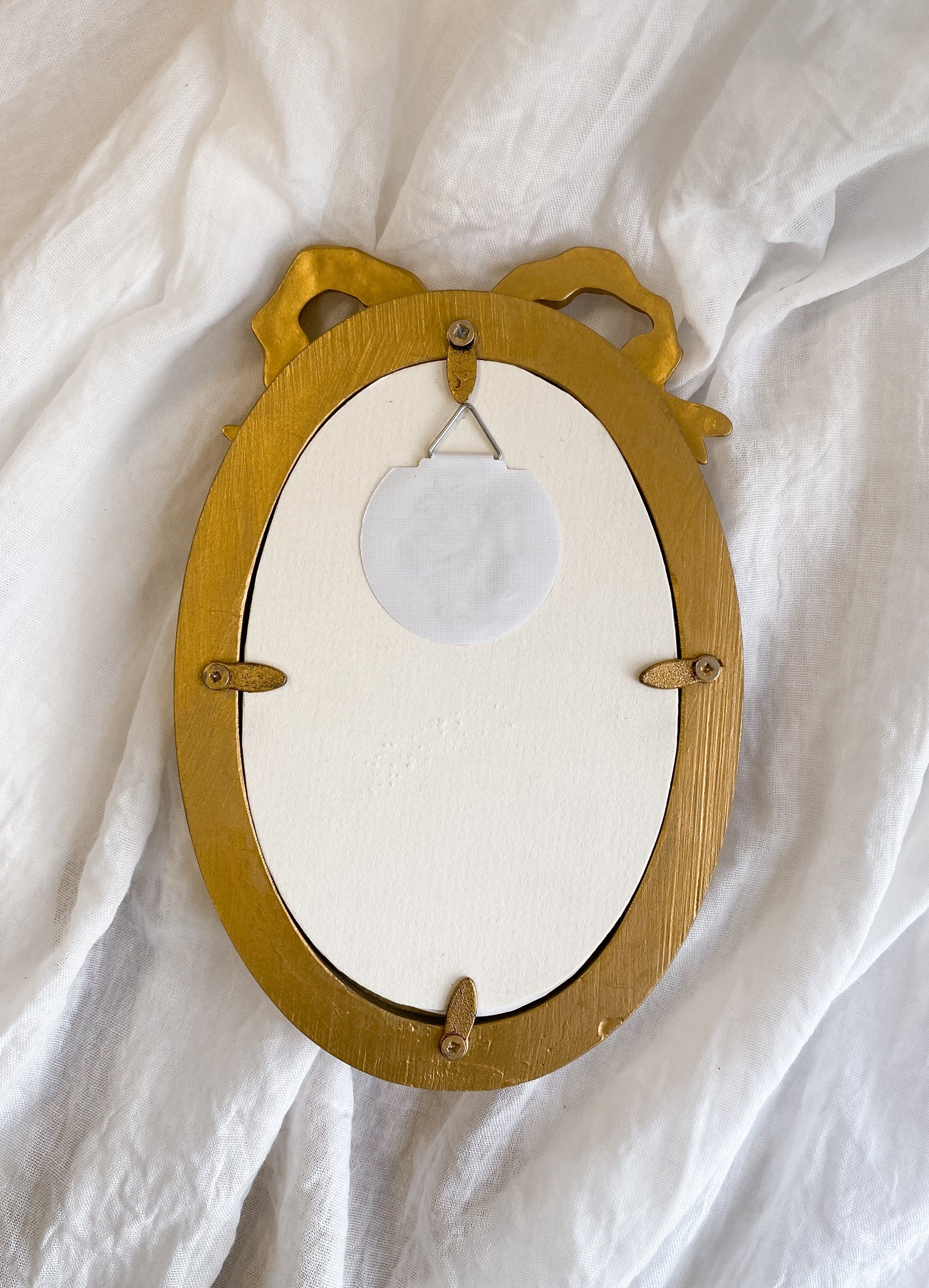 Golden Hour Glow Oval FRAMED PRINT