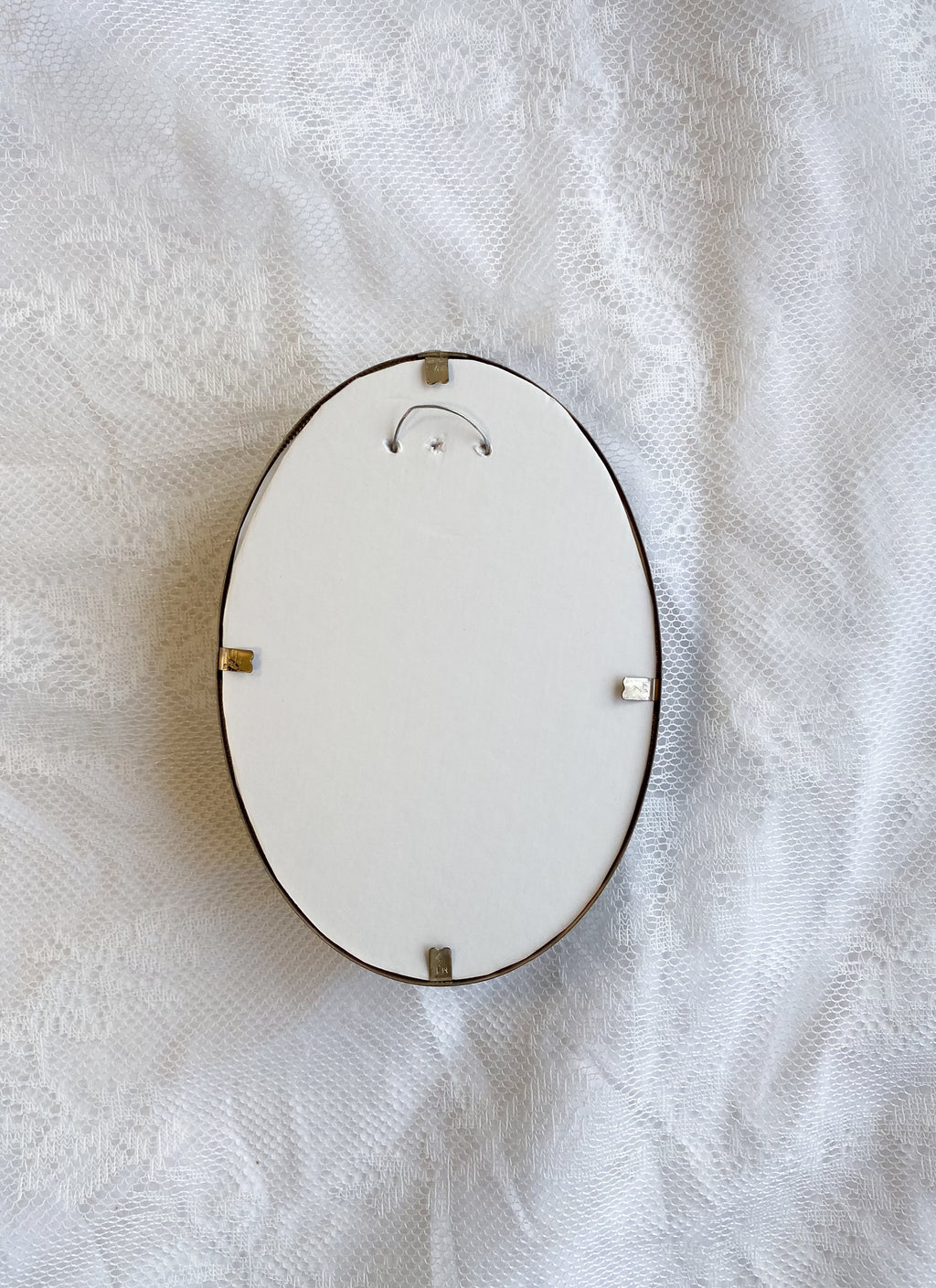 Golden Sunrise Oval VINTAGE FRAMED PRINT