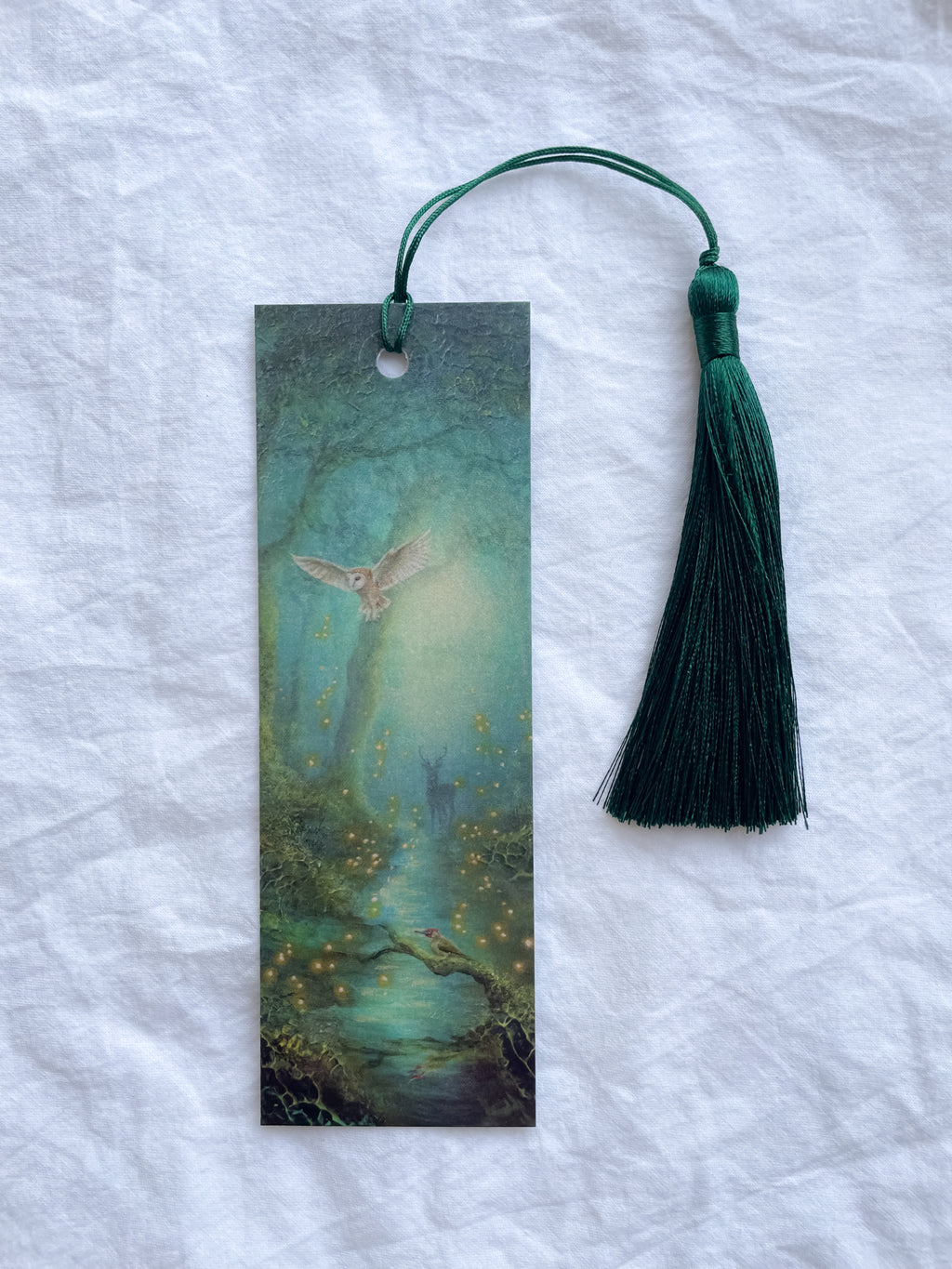 Bookmark Hidden Magic in Moss Pearlescent 5 x 15 cm