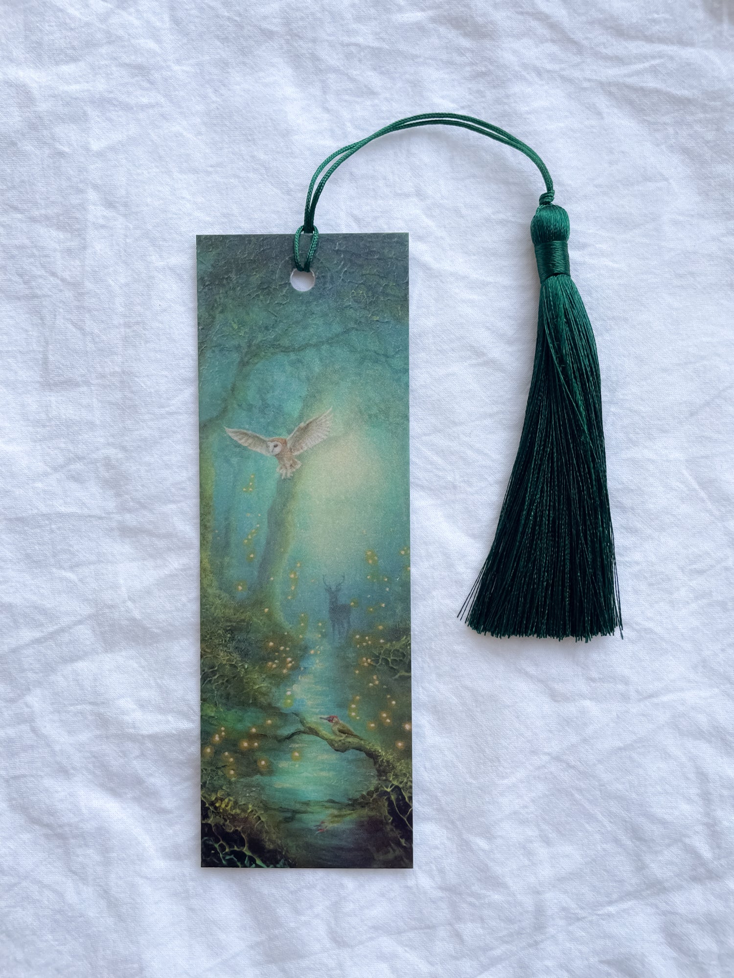 Bookmark Hidden Magic in Moss Pearlescent 5 x 15 cm