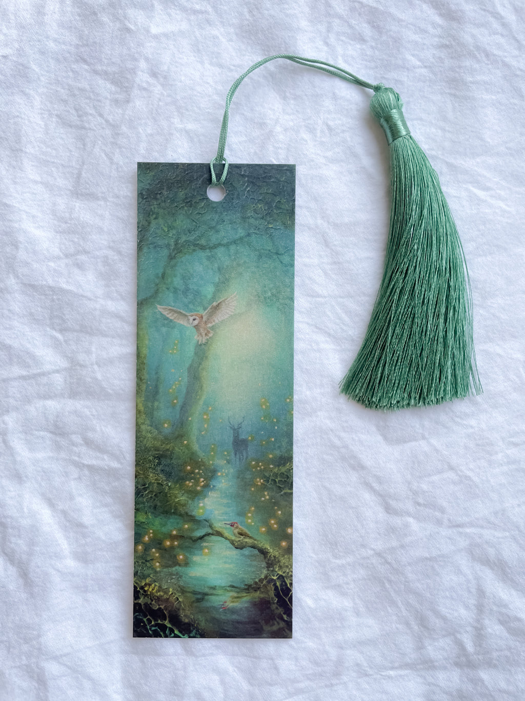 Bookmark Hidden Magic in Moss Pearlescent 5 x 15 cm
