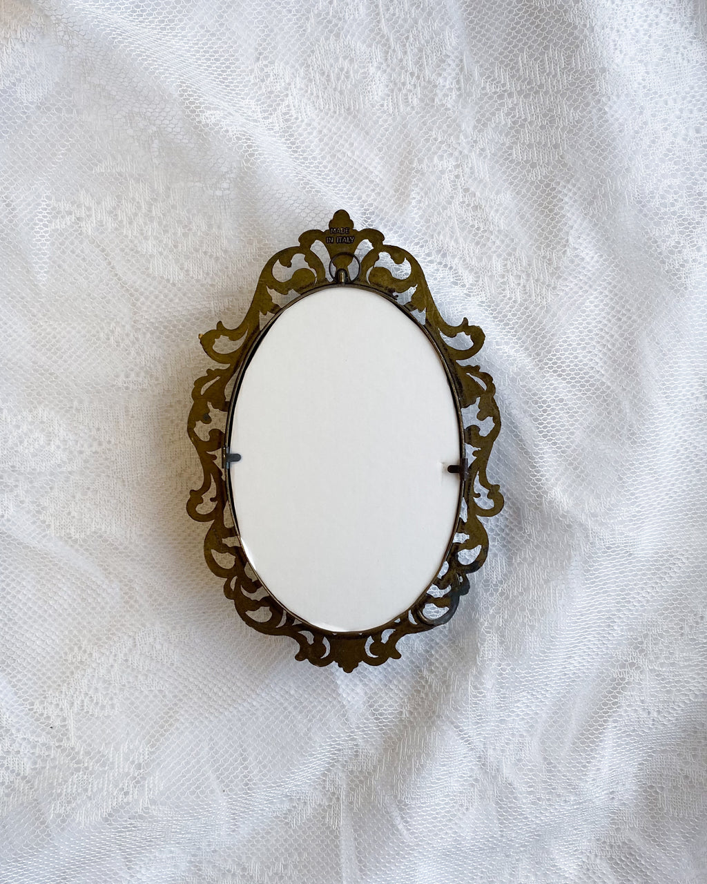Hidden Magic in Moss Oval VINTAGE FRAMED PRINT