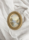 Morning Dew oval FRAMED PRINT