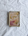 Two Hearts Above Golden Dawn FRAMED PRINT