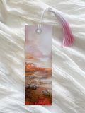 Fantasy-inspired art bookmark displayed with a matching tassel.