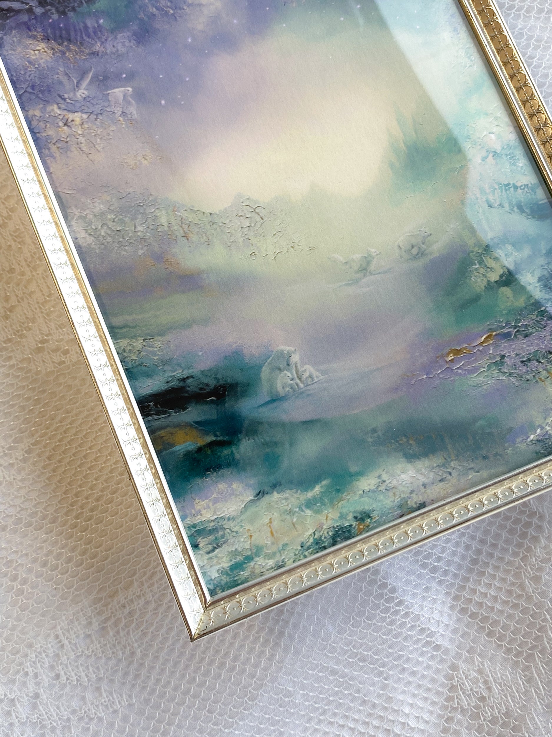Whispers From the Frozen Wild VINTAGE FRAMED PRINT