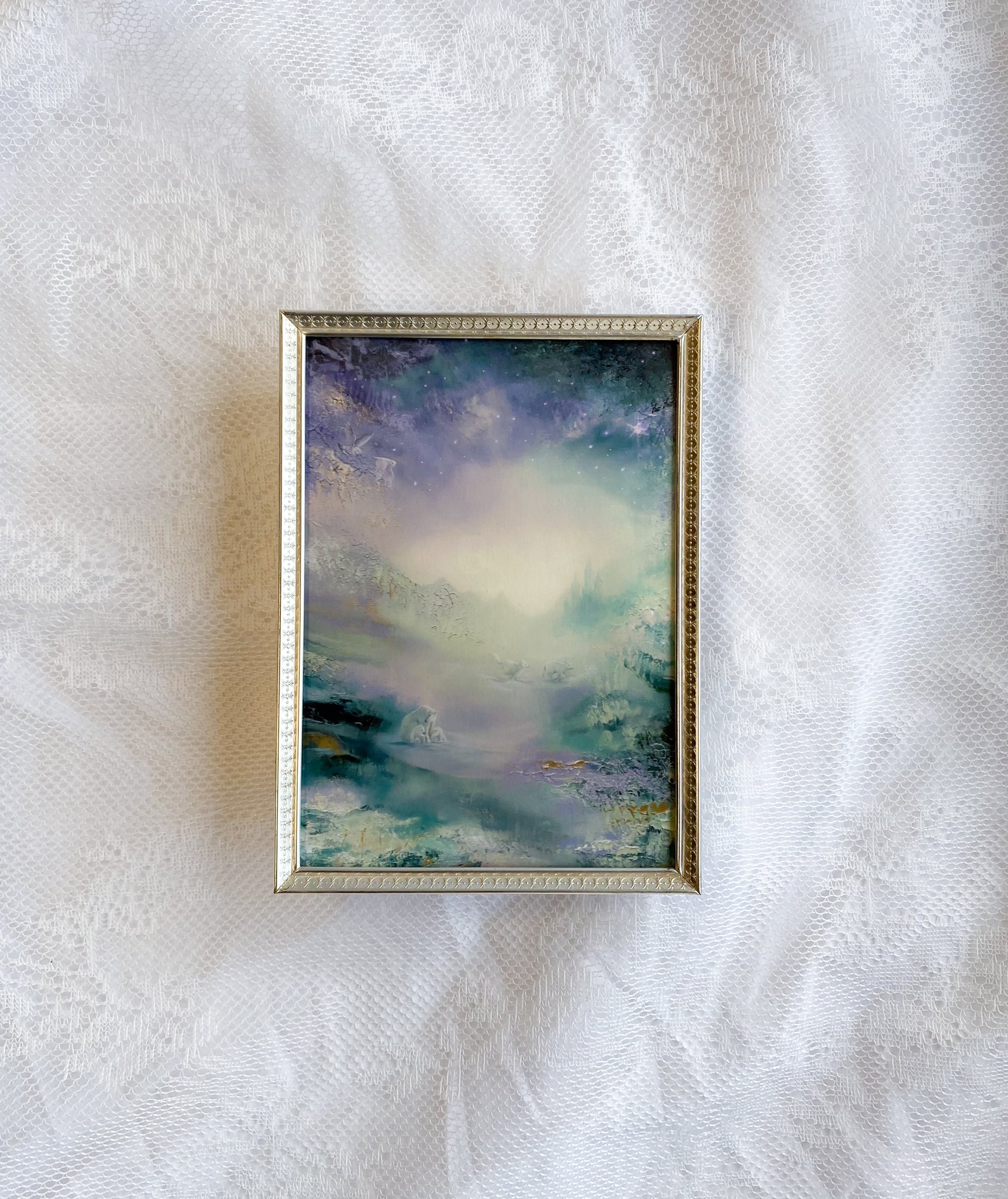 Whispers From the Frozen Wild VINTAGE FRAMED PRINT