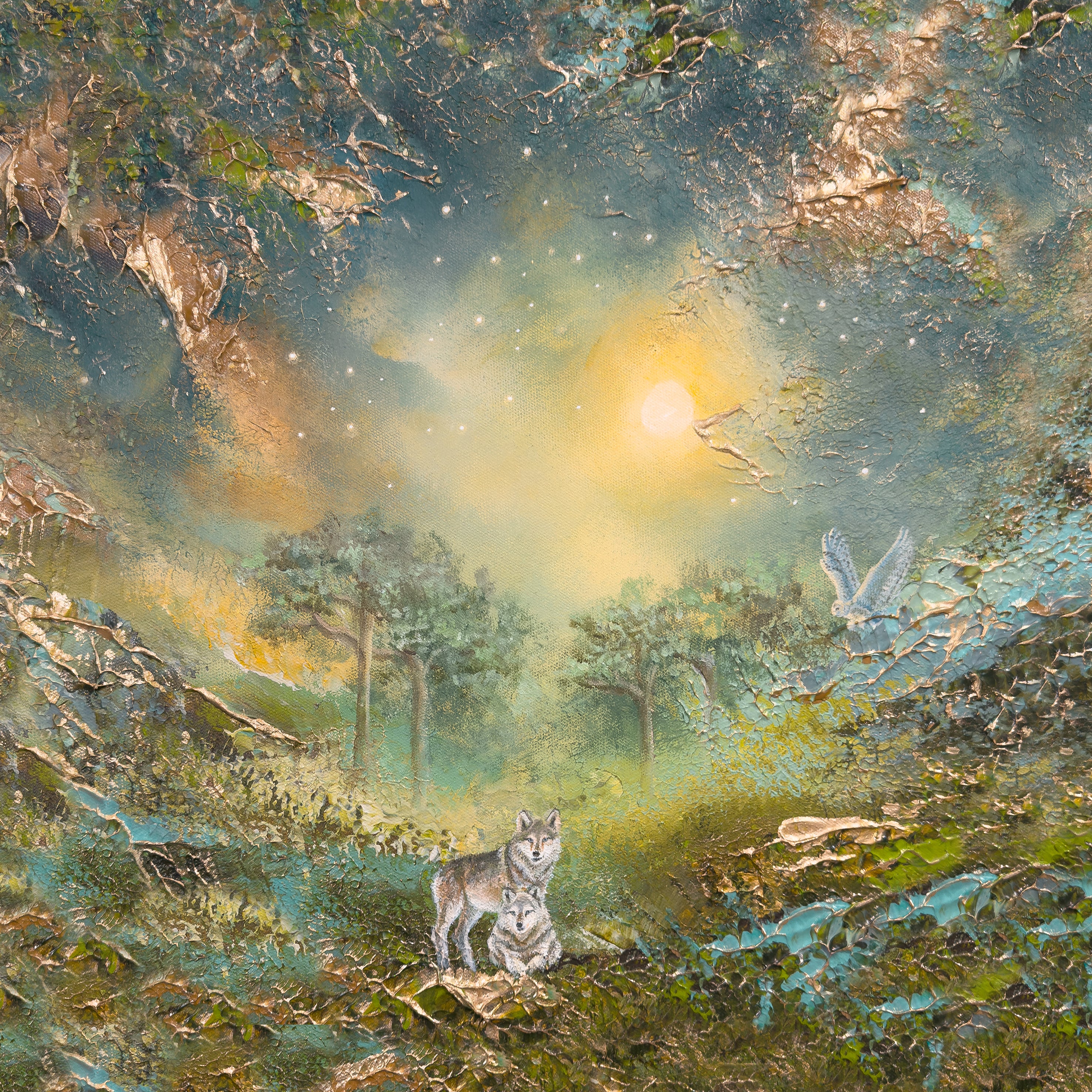 Wolf's Serenade 25 x 25 cm LIMITED EDITION PRINT