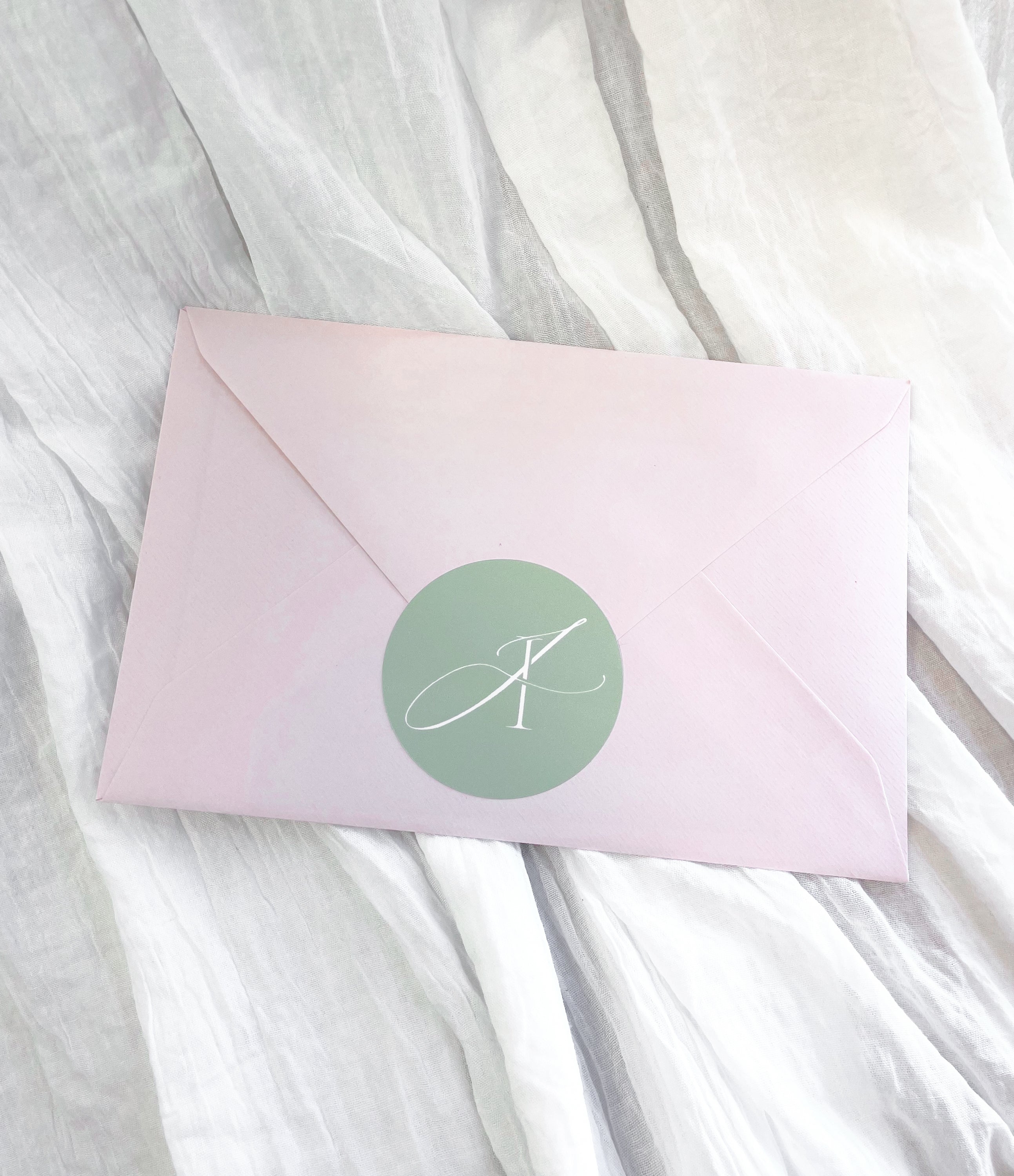 Pink mystery envelope containing a surprise A5 fine art print.