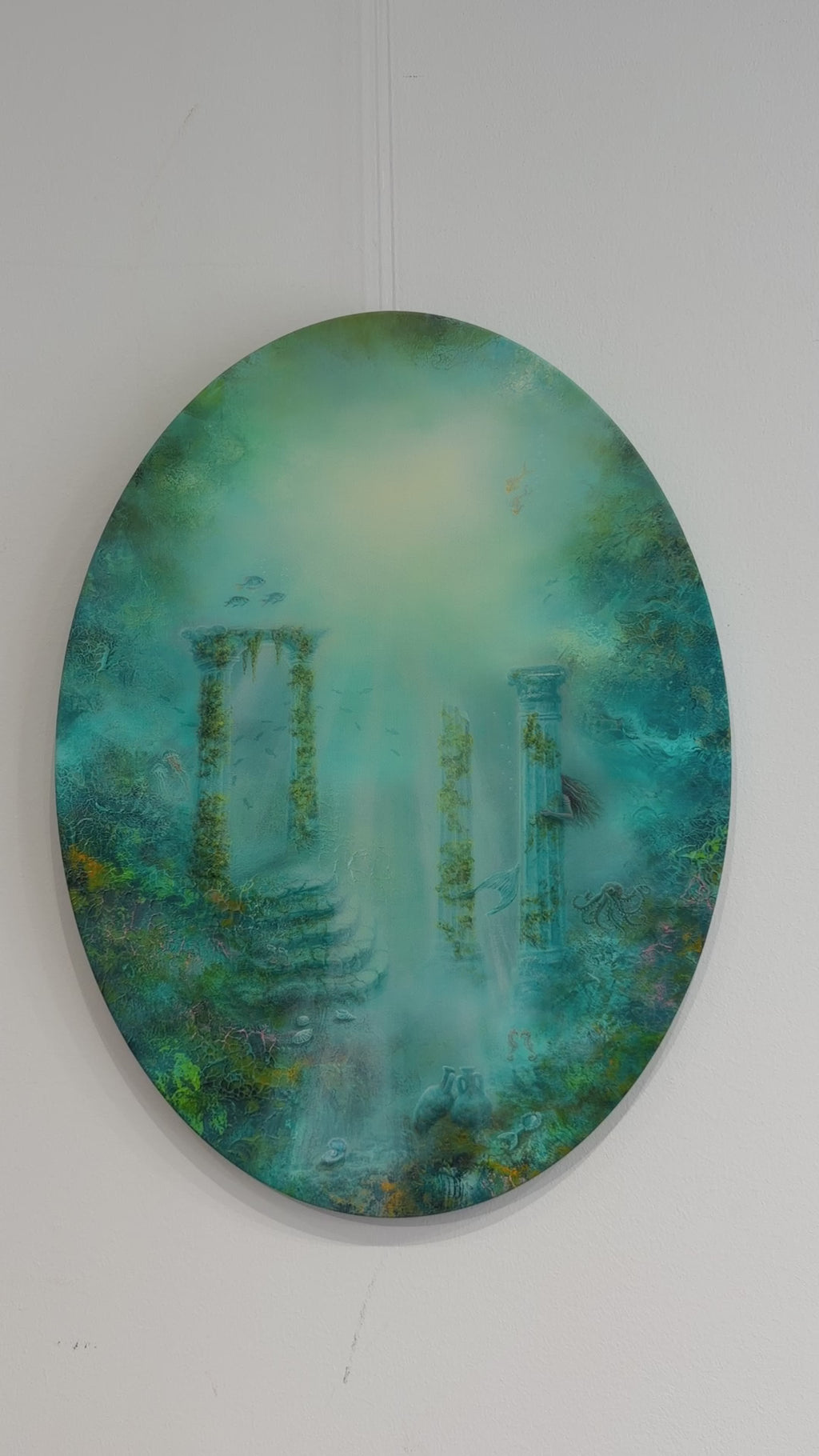 Mermaid's Guest Oval CANVAS print