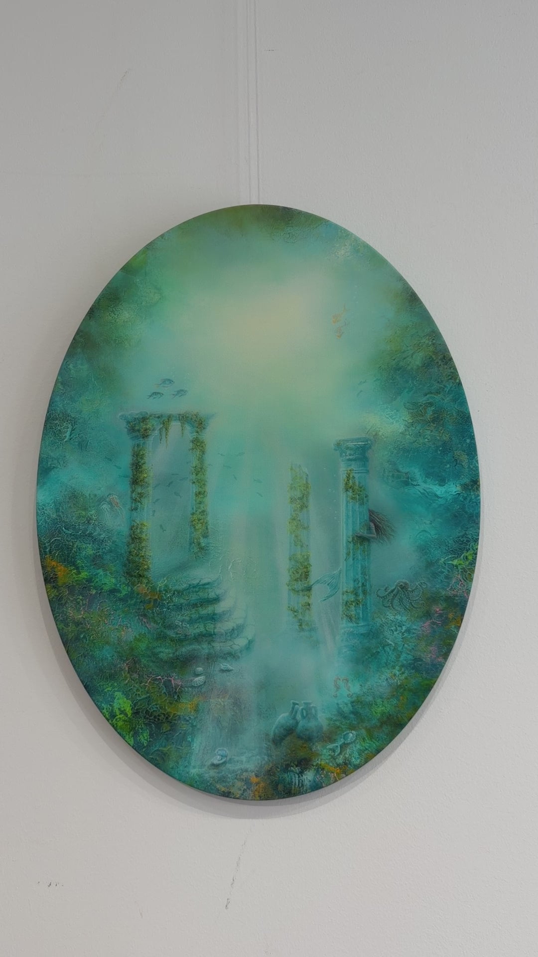Mermaid's Guest Oval CANVAS print